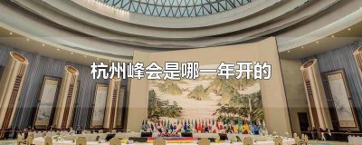 ​杭州峰会是哪一年开的啊视频 杭州峰会是哪一年开的啊英文