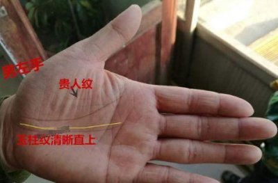 ​手相：玉柱纹3种形态，名利双收，玉柱直上，事业顺成！
