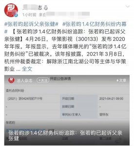 ​张若昀起诉父亲张健！娱乐圈的“吸血”父母还有完没完了