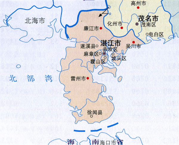 湛江市有多少人口(湛江各区县人口排名)