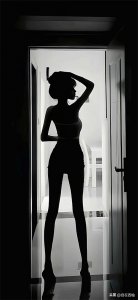 黑白背影杀壁纸!连透过的阳光都变得性感起来!