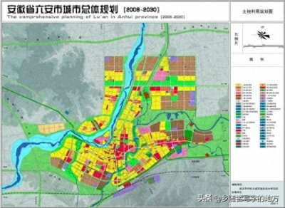 高清!安徽省六安市城市总体规划图,六安人收藏了