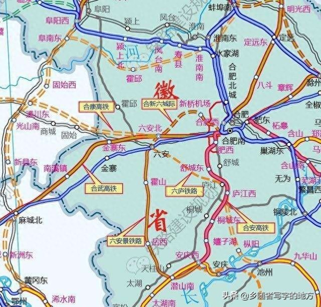 高清!安徽省六安市城市总体规划图,六安人收藏了