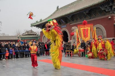 隆兴寺观徐水舞狮
