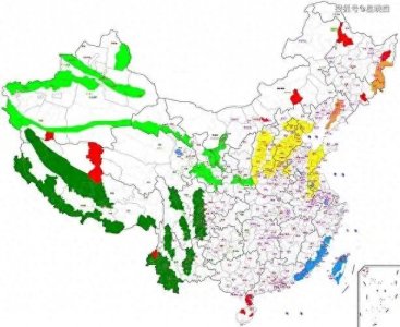 ​中国地震带分布图：23条地震带遍布6大地区