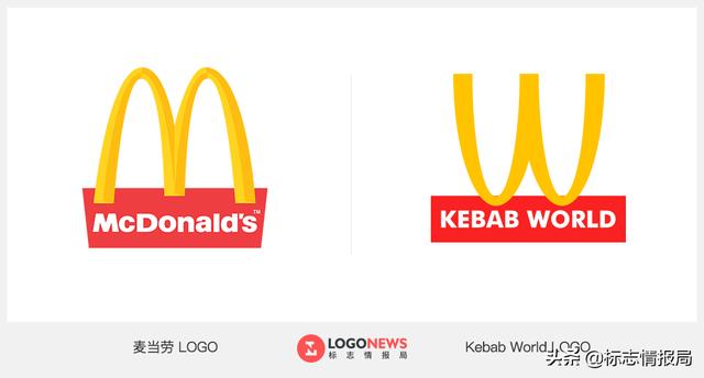 麦当劳为什么会改名字（麦当劳的LOGO被人抄了个底朝天）(7)