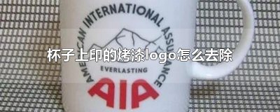 ​杯子上印的烤漆logo怎么去除