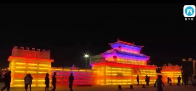 ​大同文瀛湖冰雕展开展 免费哦！