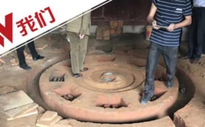 ​百年古屋翻修时挖出“八卦阵” 机关作用成谜