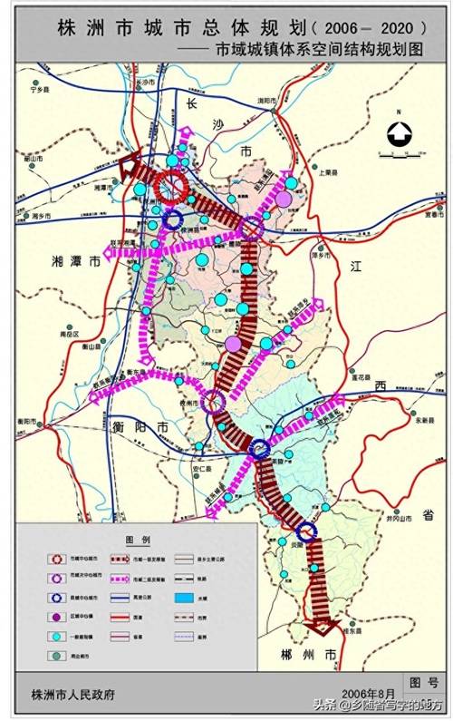 高清！湖南省株洲市城市总体规划图，建议收藏