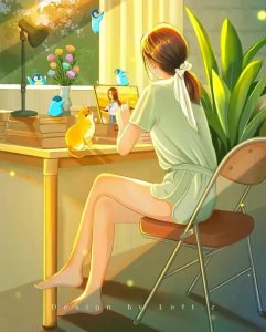 ​分享一组暖色调插画