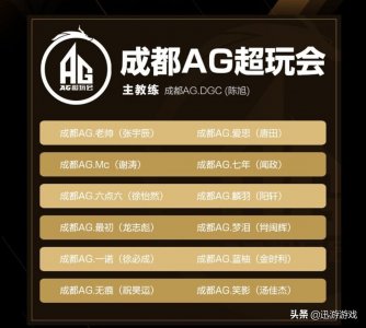 ​王者荣耀：AG超玩会大名单，12名选手个个出彩，可惜没有啊泽