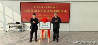 ​青岛农大校领导参加山东莱阳梨科技小院揭牌仪式