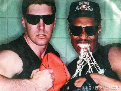 ​乔丹主教练为乔丹出头 和活塞坏小子最凶的恶棍打架 结果悲剧了