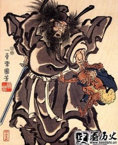 ​吴道子钟馗捉鬼图流传于世